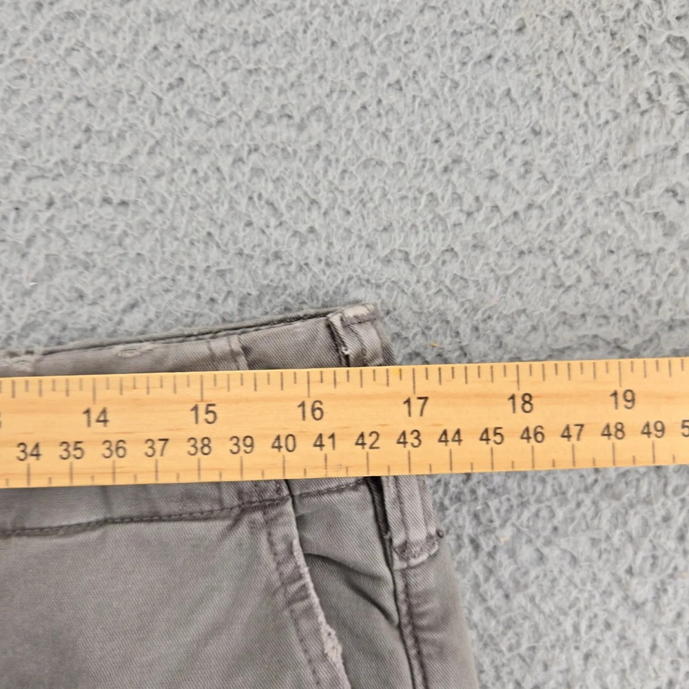 American Eagle Pants Mens 32x32 Gray Thrashed Chino Straight Leg Flex Mid Rise - Picture 8 of 11